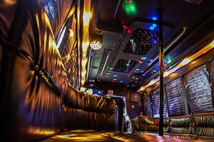 Party Limo Bus interior